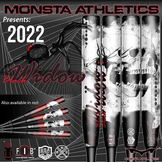 2022 Monsta Black Widow Torch Red USA / ASA 1 2022 Monsta Black Widow Torch Red USA / ASA